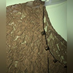 Torrid Laced overtop with button up back. Army green color